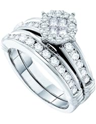 0.90CT-DIA SOLIEL BRIDAL SET