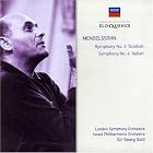 Mendelssohn: Symphonies Nos. 3 'Scottish' and 4 'Italian' by Felix Mendelssohn, Georg Solti, Israel Philharmonic Orchestra, and London Symphony Orchestra