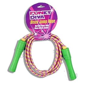 Funky Diva Disco Musical Skipping Jump Rope (Pink or Purple)