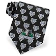 Men's Minnesota Timberwolves Logos Silk Tie by NBA in Black