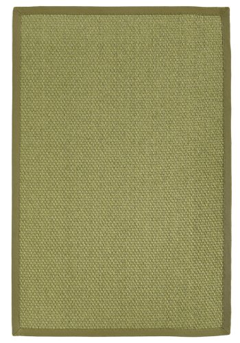 Extra Weave Basketweave Indoor / Outdoor Rug, Solid Sage, 2-Feet by 3-Feet