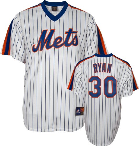 Nolan Ryan New York Mets Pinstripe Cooperstown Replica Jersey