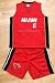 LeBron James Basketball Jersey Set: Red #6 Miami Heat Kids Youth Size L