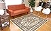 Oriental Traditional Isfahan Persian Area Rugs Ivory Cream 2 x 3