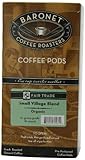 Baronet Coffee Pods Fair Trade, Small Village Blend Organic, 18-Count (Pack of 3)