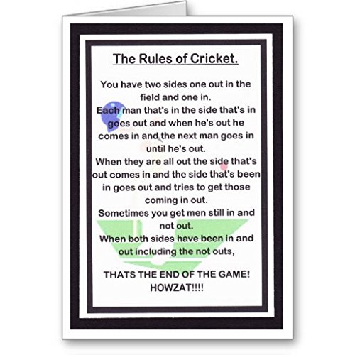 Side Splitting Laughter For The Cricket Lover Card