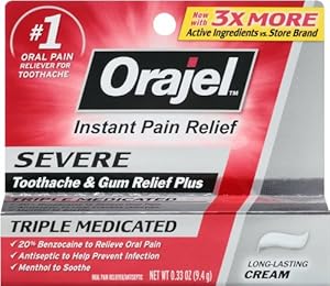 Orajel Severe Toothache Pain Relief Cream