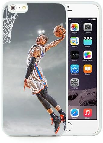 Iphone 6 Plus TPU Case,Okc Thunder Russell Westbrook White Shell Case for Iphone 6S Plus 5.5 Inches