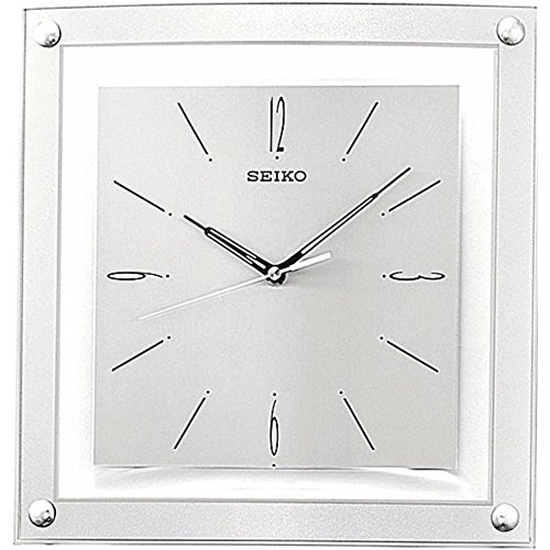 Seiko Silver Quiet Sweep 12.25 Inch Wall Clock