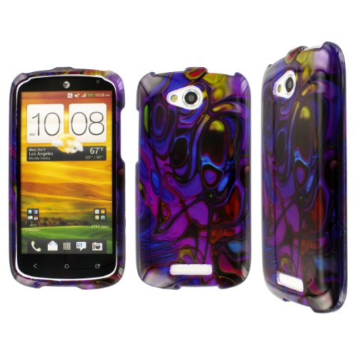 EMPIRE Full Coverage Color Bubble Purple Case for HTC One VXB00C1R0WKS