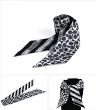 100% Authentic Coach Ponytail, Purse Scarf 100% Silk Black, Grey