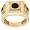 10k Yellow Gold Black Diamond Men's Ring (1 1/4 cttw), Size 10