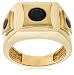 10k Yellow Gold Black Diamond Men's Ring (1 1/4 cttw)