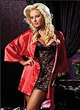 Luxury Satin Robe red valentines special