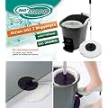 360 Mopp Set mit 2 Moppk�pfen | Das Original aus dem Hause Benley | Der beste Wischmopp | Nass / Trocken Mop - Putzen ohne Spuren zu hinterlassen | 100% hochwertiger Microfaserkopf | Super saugf�hig | Saubere H�nde | Einfach und m�helos | (grau / gr�n)