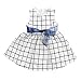 Fairy Season Cute Baby Toddler Girl Kids Cotton Top Bowknot Plaid Dress Outfit Clothes 6-9 Months