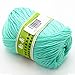 Joylve Knitting Yarn Skein Baby Super Smooth Worsted Soft Natural Silk Wool Fiber Aqua Green
