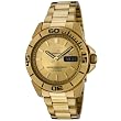 Seiko Men's SNZE14 Seiko 5 Automatic Gold Dial Gold-Tone Stainless Steel Watch Seiko Men's SNZE14 Seiko 5 Automatic Gold Dial Gold-Tone Stainless Steel Watch