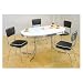 5 PIECE CHROME PLATED RETRO DINING SET - Table and 4 Chairs