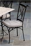 Alfresco Home 21-0676 Diamond Weave Side Chair with Cushion
