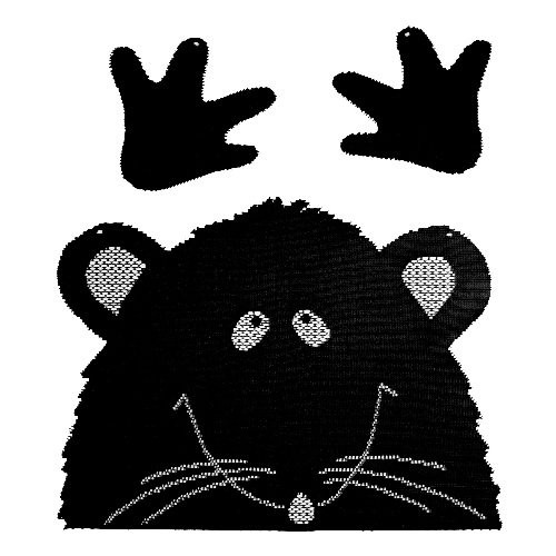Heritage Lace 'Rat 12-Inch by 10-Inch and Two 4-Inch by 4-Inch, Black Peek-A-Boo, Set of 3
