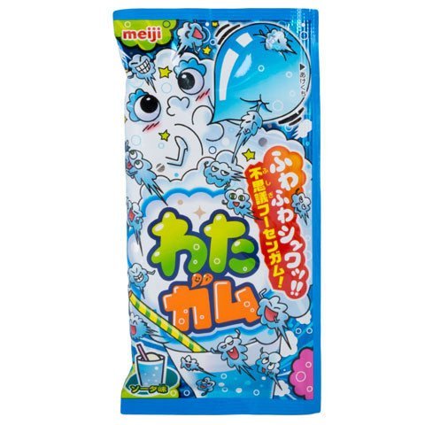 Meiji Watagum Japanese Cotton Candy Soda Flavored Gum