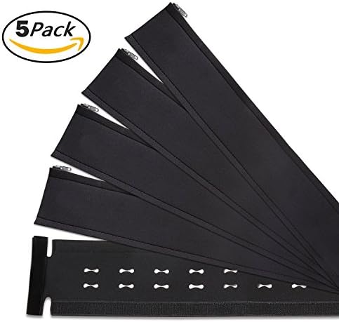 Hizing Cable Management Sleeves (5 Pack) 4*20"+1*40" Black Cable Organizer Premium Quality Flexible Neoprene | Hizing Cord Organizer System for PC/Home Theater/ TV /Speaker Home Entertainment Center