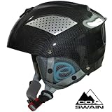 Cox Swain Ski-/Snowboardhelm Sonic Ltd. 2009/ 2010 - mit Verstellrad, Farbe: Carbon, Größe: M/L