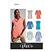 Vogue Patterns V8816 Misses Top and Tunic, Size E5 (14-16-18-20-22)