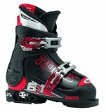 Roces - IDEA - Chaussures de ski - Enfant - Taille réglable - Noir/Rouge - 30 - 35