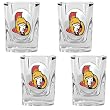 Ottawa Senators 4pc Square Shot Glass Set NHL Hockey