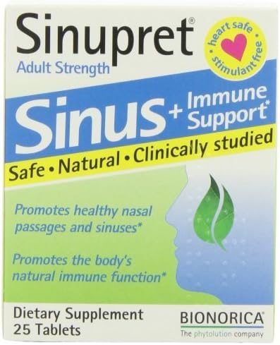 Sinupret Herbal Supplement, 25 Count by Bioforce
