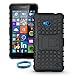 Microsoft Nokia Lumia 640 Case Cover Accessories for Microsoft Lumia 640 with 1 Stylus Pen + 1 Sports wrist band + 1 OEAGO Cleaning Cloth (For Microsoft Lumia 640, Black).