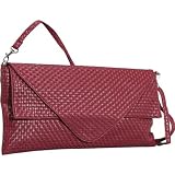 Ashley M Woven PVC clutch bag