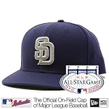 San Diego Padres Authentic Road Performance 59FIFTY On-Field Cap w/2008 All-Star Patch