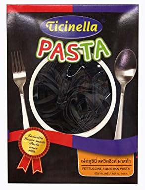 Fettucini Squid Ink Net Wt. 500 G.