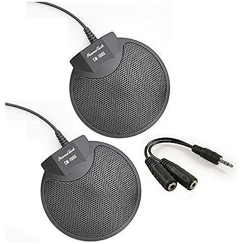 Sound Tech CM1000 (Pack of 2) Table Top Conference Meeting Microphone