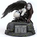 Kalender - Vampirlady auf Grabstein - FIGUREN