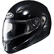 HJC Solid Men's CL-MAX II Bluetooth Sports Bike Motorcycle Helmet - Black / Large