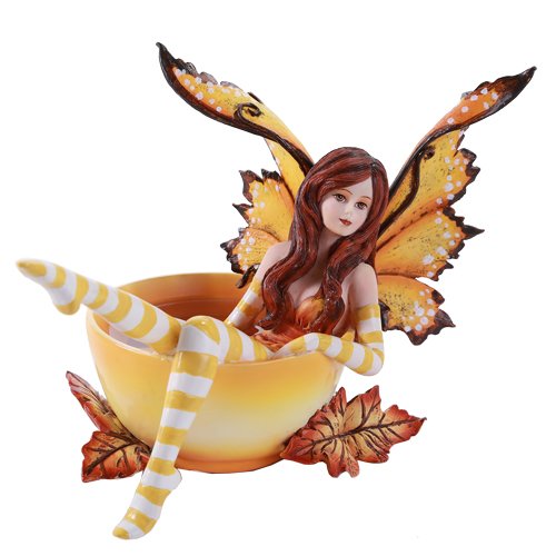 Amy brown autumn comfort cup fairy fantasy art figurine…