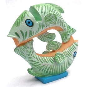 Click here to buy Zodiac Astrology Themed Unique Novelty Decorative Eyeglasses Holder - Pisces The Fishes.