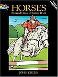 Horses Stained Glass Coloring Book (Dover Pictorial Archives)