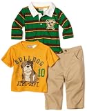 511URbS36OL. SL160  Little Rebels Baby boys Infant Bulldog Athletic Set, Gold, 18 Months