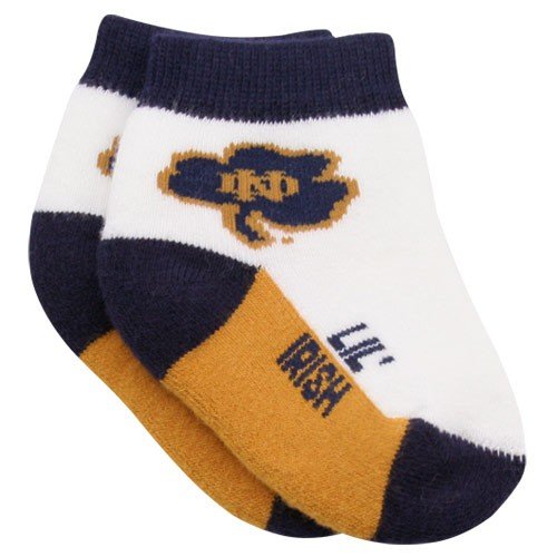 Notre Dame Fighting Irish Infant Tri-Color Team Logo Socks (0-9 Months)