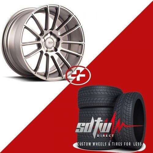 22" Savini Black di Forza Concave Rims BM9 Wheels Titanium w Tires