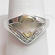 14K Two-Tone Gold Diamond Ring Semimount