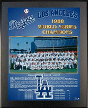 Buy 1988 Los Angeles Dodgers World Series Champions 13 x 16 Plaque from Healy Pro by Healy Pro