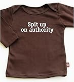 Spit up on authority long sleeve toddler / infant t-shirt - chocolate brown