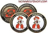 (4) Oklahoma State Cowboys Golf Ball Markers