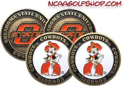 Oklahoma State Cowboys Golf Ball Markers